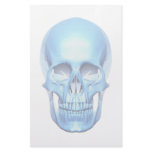 Skull blue stationery