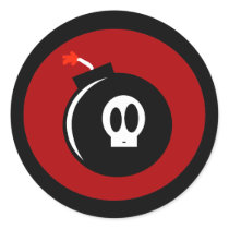 Skull Bomb Sticker