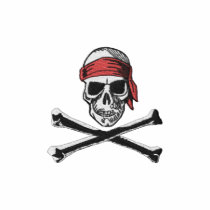 Skull & Bones Pirate logo with bandana