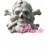Skull & Bones Pirate Skeleton Girl Tank Top Women t-shirts by PirateCollection Skull & Bones Pirate Skeleton Girl Tank Top Women t-shirts