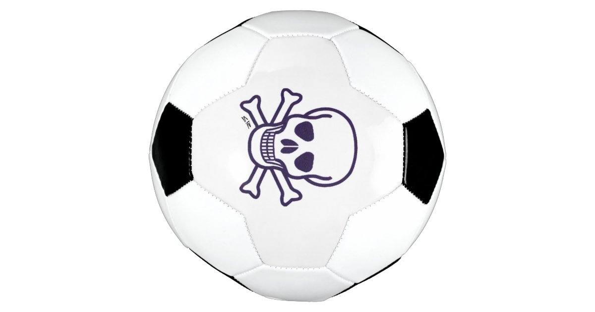 Skull & Bones Soccer Ball Zazzle