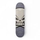skull bored custom skateboard