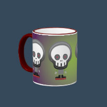 skull-bots-coffee-mug by wuglys skull-bots-coffee-mug