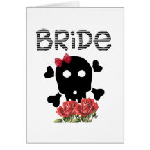 Skull Bride Greeting Cards