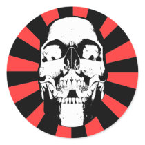 Skull Burst Sticker