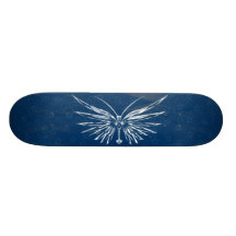 Skull Butterfly Skateboard