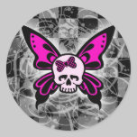 Skull Butterfly Stickers stickers