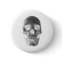 skull pinback button