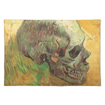 Skull by Vincent van Gogh Still Life Impressionism Placemats