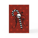 Skull Candy Cane Card