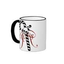 Skull Candy Cane Mugs