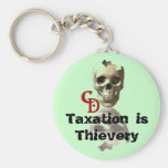 skull_cd, Taxation is Thievery Key Chain