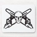 Skull & Chainsaws mousepads