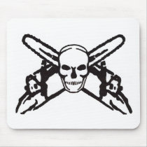 Skull & Chainsaws mousepads