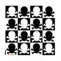 Skull Checkers t-shirts