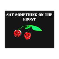 Skull Cherries Postcard