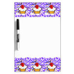 Skull Cherry Cupcake Rainbow Sky Dry Erase Whiteboard