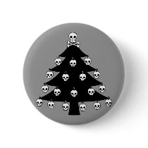 Skull Christmas Tree buttons