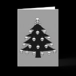 Skull Christmas Tree Card