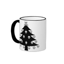 Skull Christmas Tree Coffee Mugs
