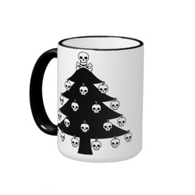 Skull Christmas Tree mugs
