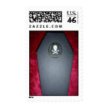 skull coffin stamp