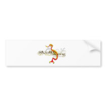 Skull & Cog(Koi Snake) Bumper Stickers