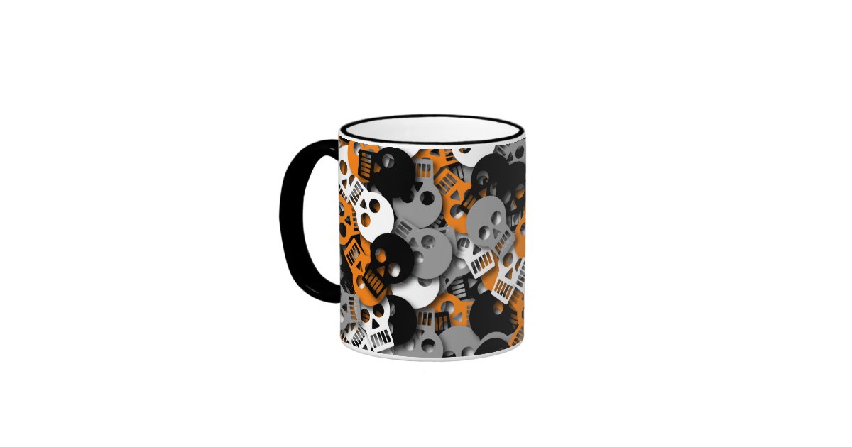 Skull Confetti Mug Zazzle Skull Confetti Mug Zazzle