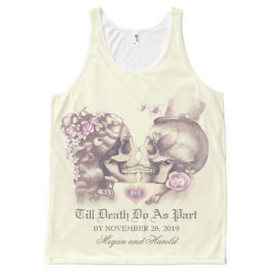 Skull Couple Deadly Cool Top Tank All-Over Print Tank Top