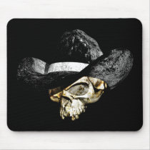 Skull Cowboy Hat mousepads by EvilSkull Skull Cowboy Hat mousepads