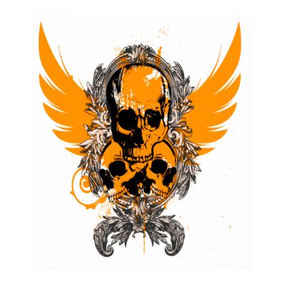 Skull Crest Poster by MidnightDesigns