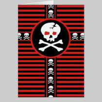 Skull Cross Card