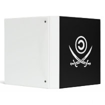 Skull & Crossbones Anti-Copyright Copyleft Flag Vinyl Binder