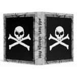 Skull &amp; Crossbones Vinyl Binder