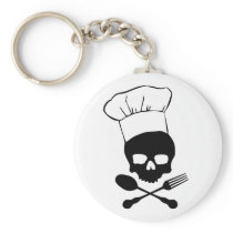 Skull & Crossbones Chef Keychains