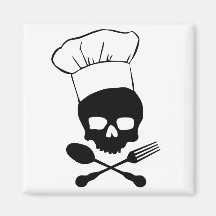 Skull & Crossbones Chef Magnets