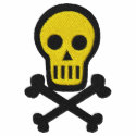 Skull & Crossbones Goth Pirate Fantasy Design embroidered shirts by mrssocolov4 Skull & Crossbones Goth Pirate Fantasy Design embroidered shirts