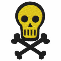 Skull & Crossbones Goth Pirate Fantasy Design embroidered shirts