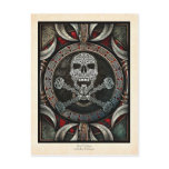 Skull &amp; Crossbones Illumination Postcard