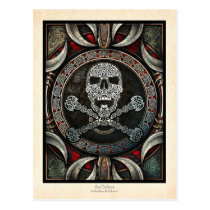 Skull & Crossbones Illumination Postcard postcards