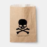 Skull Crossbones Personalized Favor Bag
