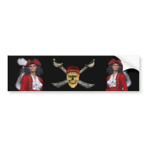 Skull Crossbones Pirate Bumper Sticker bumper stickers by StickyStuff Skull Crossbones Pirate Bumper Sticker bumper stickers