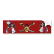 Skull Crossbones Pirate Bumper Sticker bumper stickers by StickyStuff Skull Crossbones Pirate Bumper Sticker bumper stickers