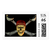 Skull Crossbones Postage postage