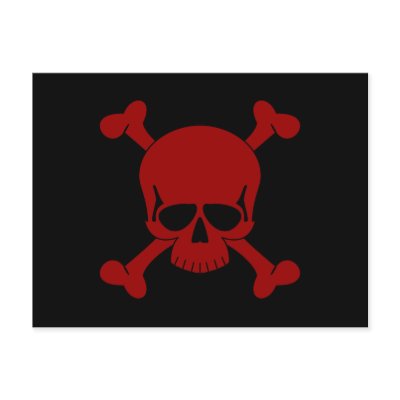Skull & Crossbones Postcard by seonaidh