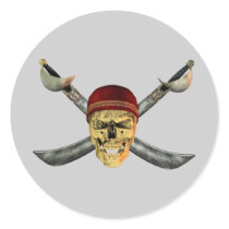 Skull Crossbones Sticker by StickyStuff Skull Crossbones Sticker