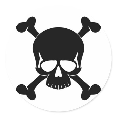 Skull & Crossbones Sticker by seonaidh