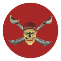 Skull Crossbones Sticker by StickyStuff Skull Crossbones Sticker