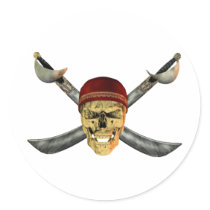 Skull Crossbones Sticker by StickyStuff Skull Crossbones Sticker
