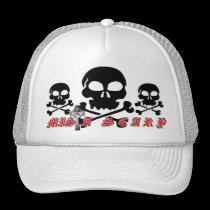 skull crossbones trio hat hats